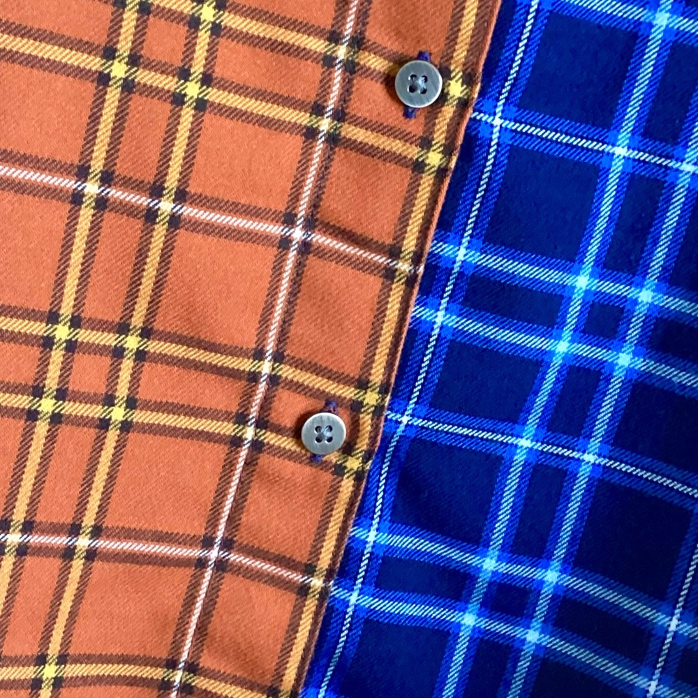 \Peace Love World\ Two-Tone Plaid Button Down - Picture 10 of 16